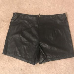 🔥 Faux Leather Shorts